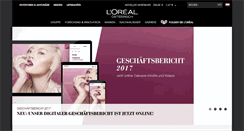 Desktop Screenshot of loreal.at