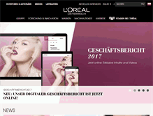 Tablet Screenshot of loreal.at
