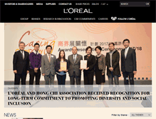 Tablet Screenshot of loreal.hk