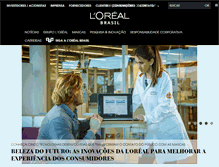 Tablet Screenshot of loreal.com.br