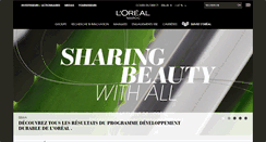 Desktop Screenshot of loreal.ma