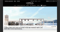 Desktop Screenshot of loreal.co.za