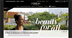 Desktop Screenshot of loreal.com.au