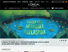 Tablet Screenshot of loreal.com.tr