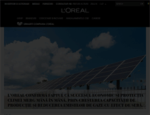 Tablet Screenshot of loreal.ro
