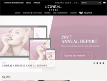 Tablet Screenshot of loreal.co.in